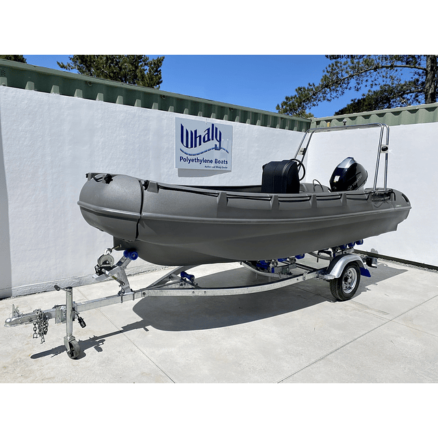 Lancha HDPE Whaly 455 FULL 40 HP trailer