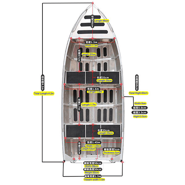 Bote de aluminio Powersail ALU 420