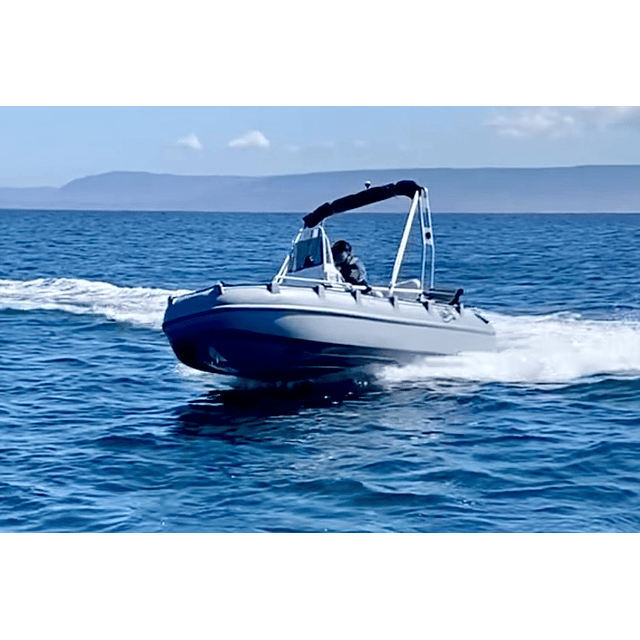  Lancha HDPE Whaly 380, PARSUN 20 HP y carro de arrastre