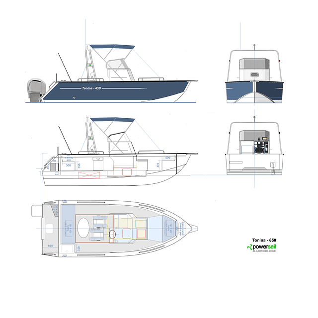 Lancha Aluminio Tonina 650 FULL 130 HP Trailer