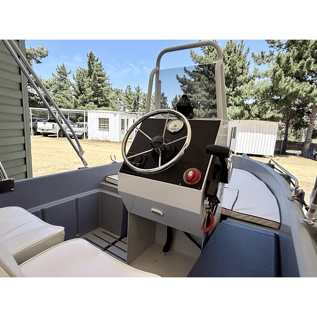  Lancha HDPE Whaly 380, 20 o 30 HP y carro de arrastre