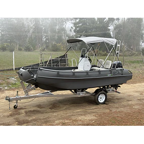 Lancha HDPE Whaly 455R PRO FULL 40 o 60 HP Trailer