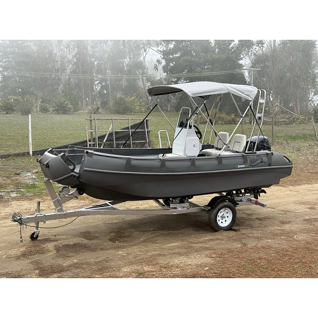 Lancha HDPE Whaly 455R PRO FULL 40 o 60 HP Trailer