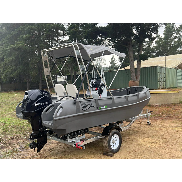 Lancha HDPE Whaly 455R PRO FULL 40 o 60 HP Trailer