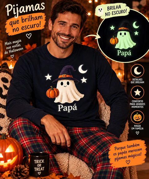 Pijama adulto Halloween personalizado 