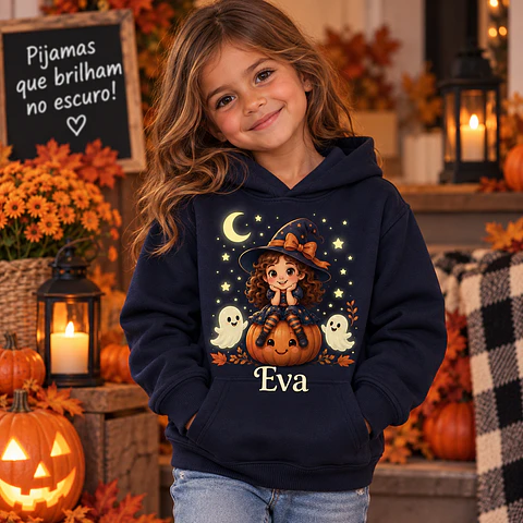 Sweat Halloween criança com capuz 