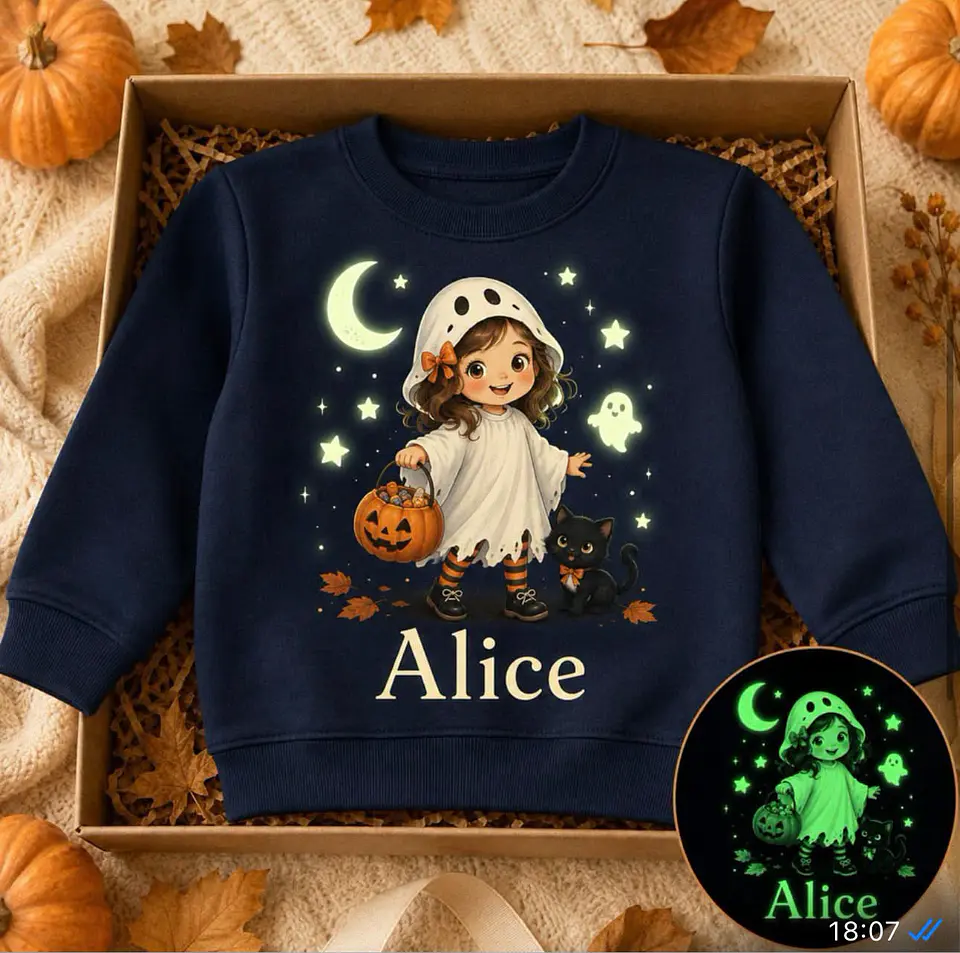 sweat halloween personalizada criança sem capuz 1