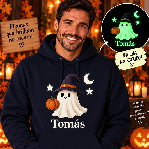 sweat personalizada halloween adulto com capuz