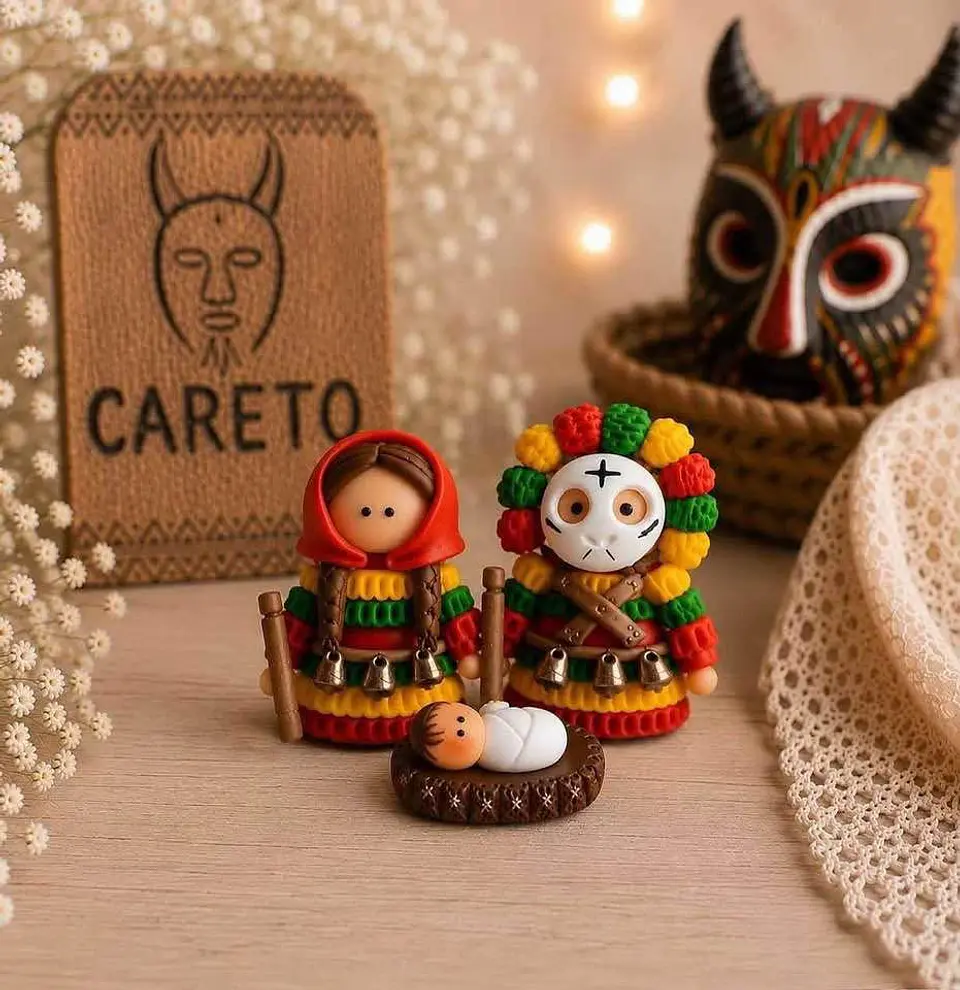 Mini presépio de Portugal (caretos)  1