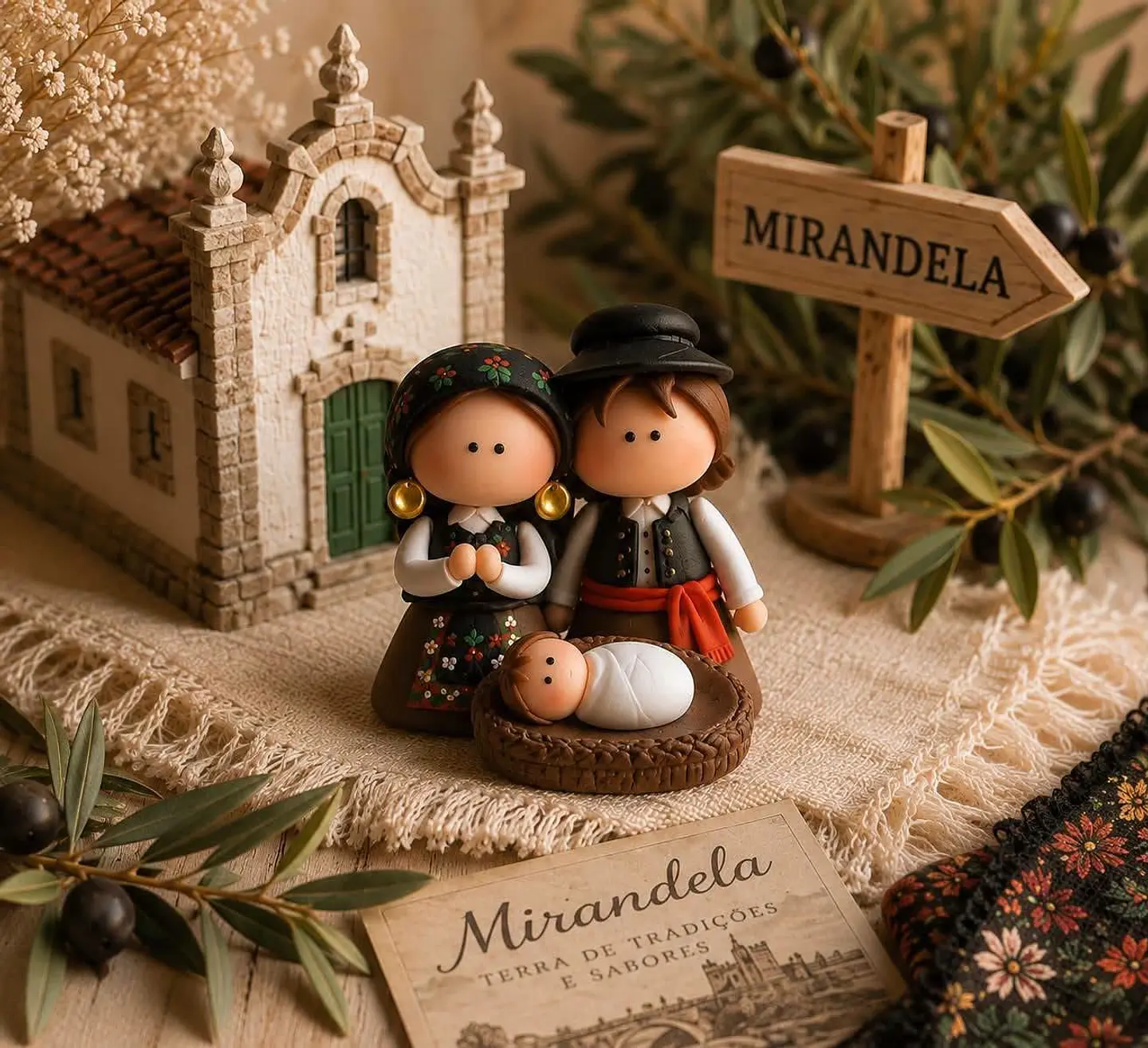 Mini presépios regiões Portugal ( Mirandela )  1