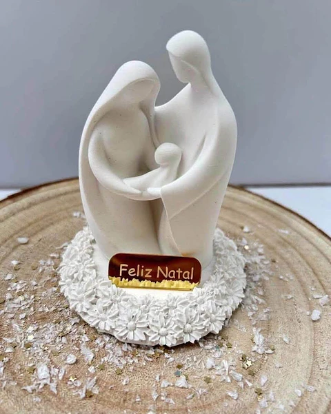 Sagrada família em gesso 