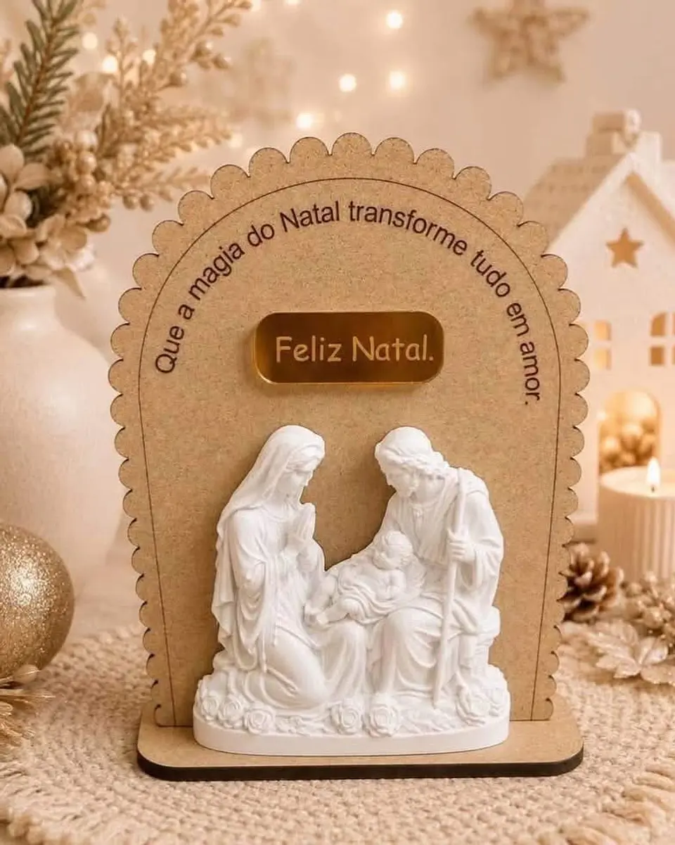 Sagrada família com placa Mdf  1