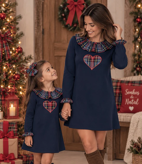Vestido Natal de malha adulto 