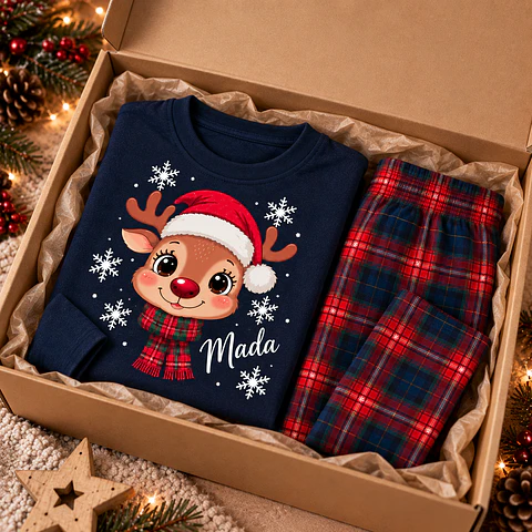 Pijama de Natal personalizado criança 