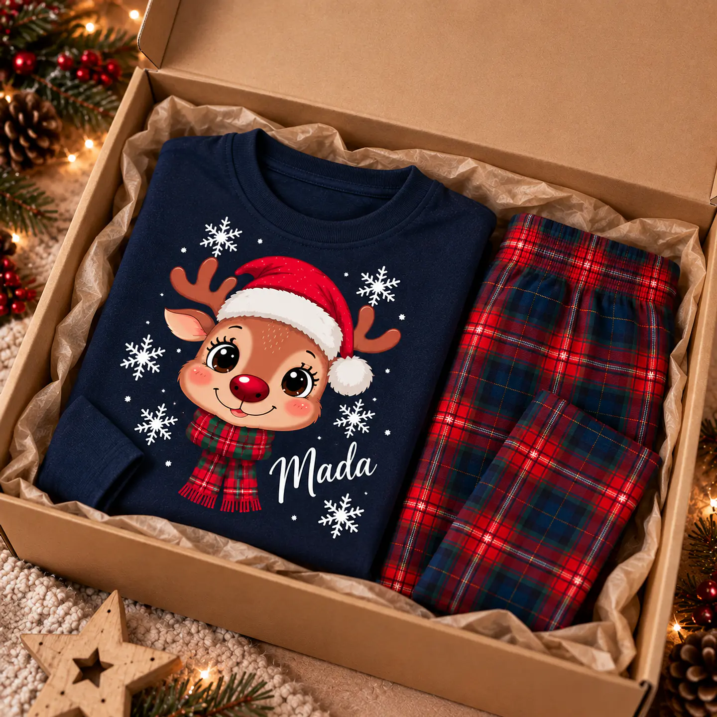 Pijama de Natal personalizado criança  1