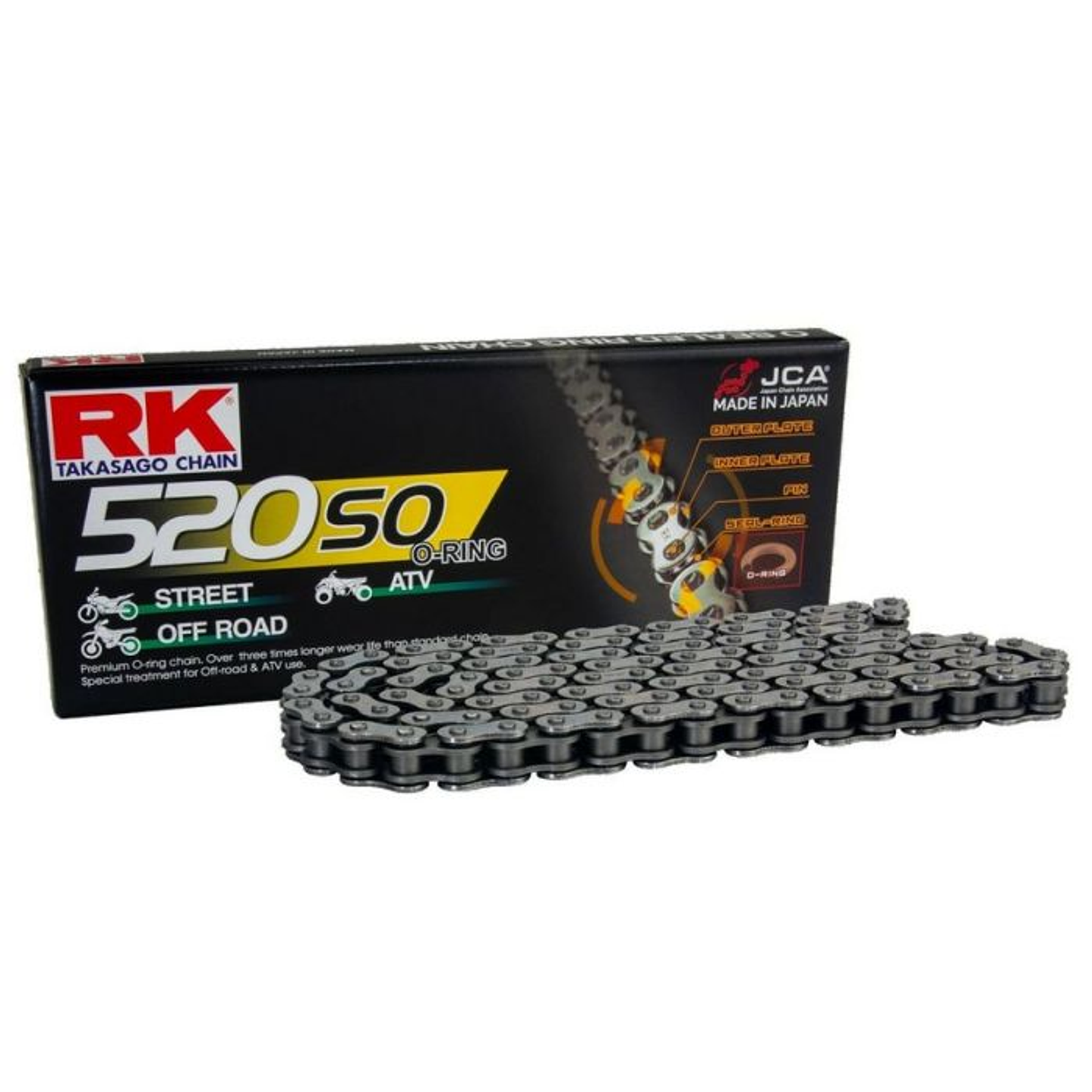 Corrente RK 520 SO O´ring  120 Links - RK 