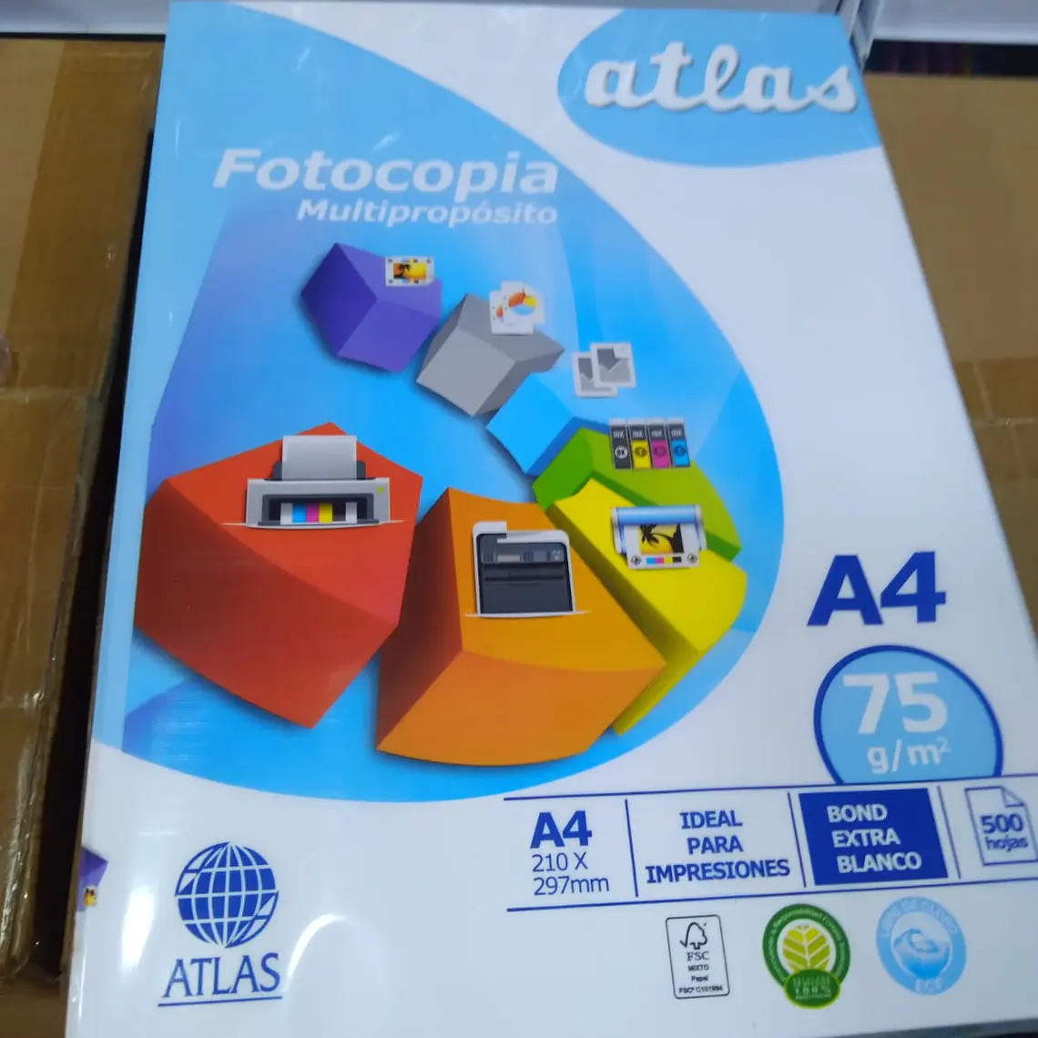 Papel bond Atlas de 75 gr.  3
