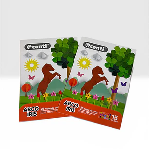 Cuaderno con 25 Hojas de Colores