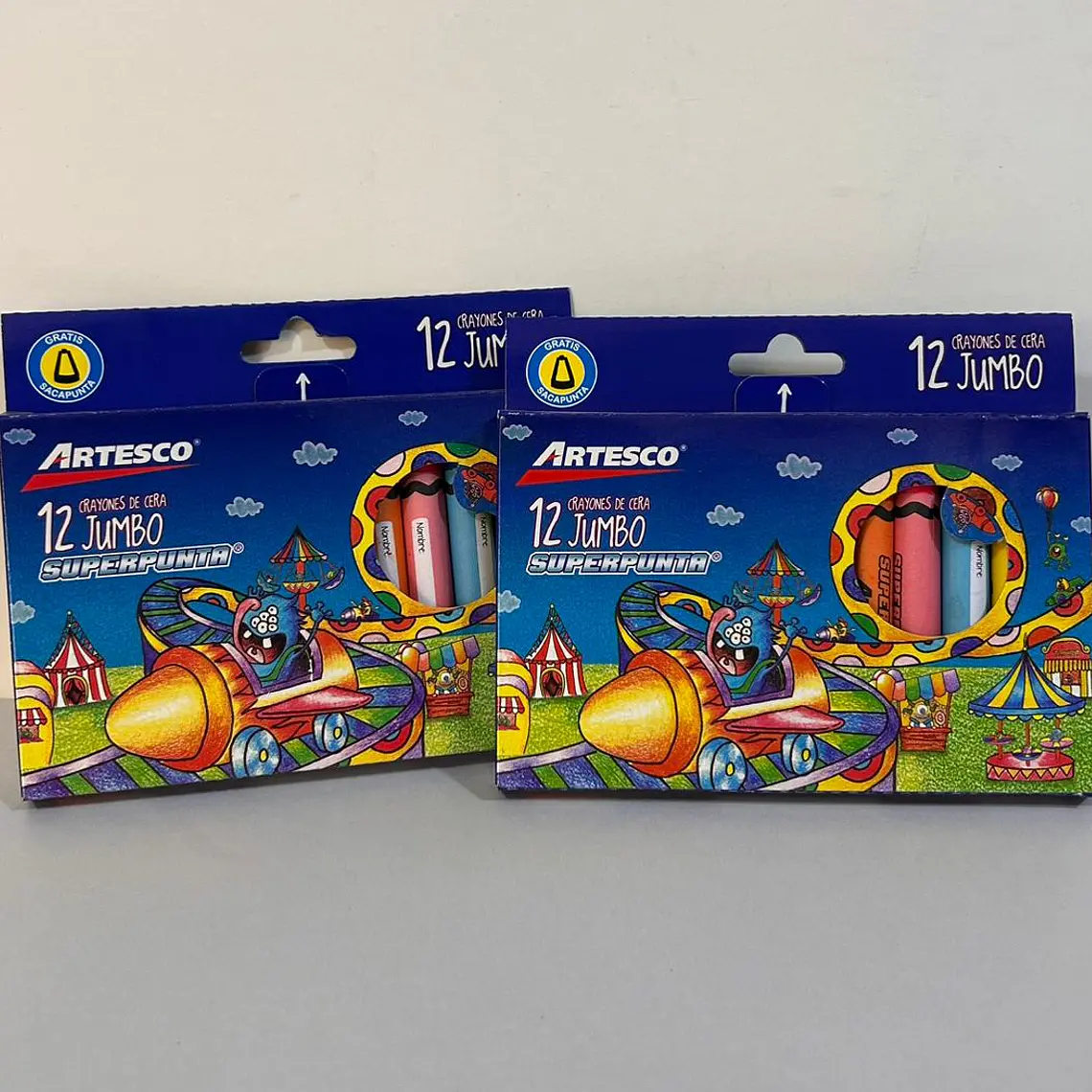 12 Crayones Jumbo Artesco 1