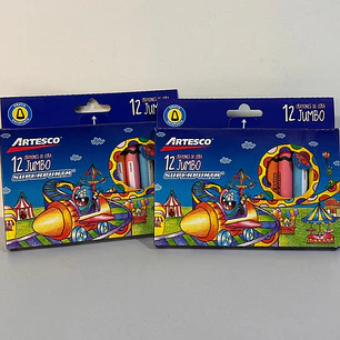 12 Crayones Jumbo Artesco