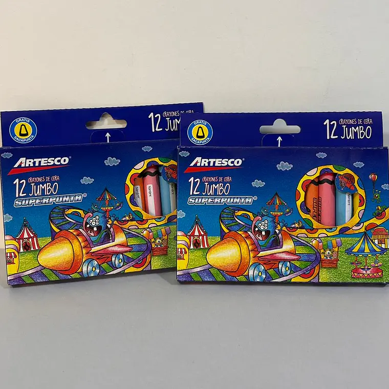 12 Crayones Jumbo Artesco 1
