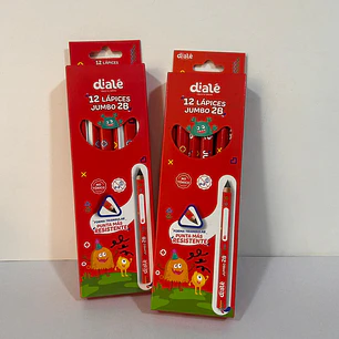 12 Lápices Jumbo 2B Diale