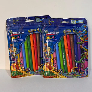 12 Plumones Delgado Artesco