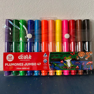 12 Plumones Jumbo Dialé AGOTADO