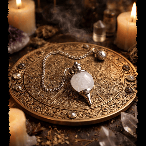 Péndulo de cuarzo cristal