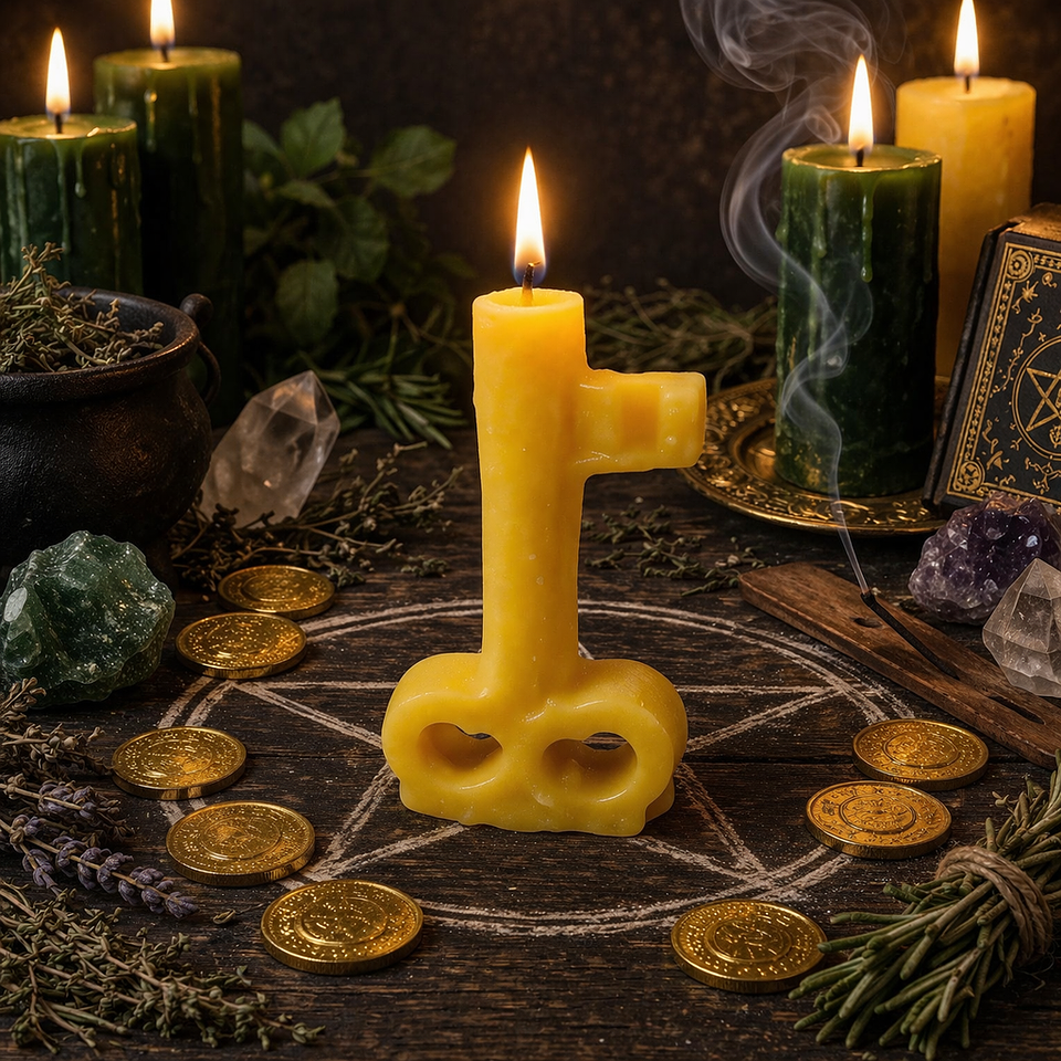 Vela esotérica Llave Amarilla 1