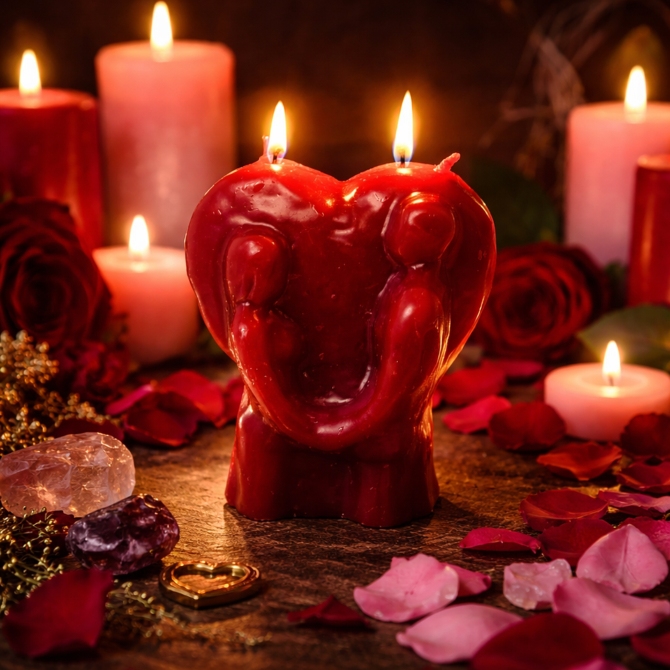 Vela Corazón Amor Eterno 10 x 10 cm 1