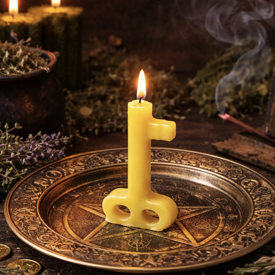 ✨🔑 RITUAL DE ABUNDANCIA CON VELA LLAVE AMARILLA 🔑✨