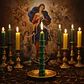 Vela de la Virgen Desatanudo Verde 2 x 30 cm - Miniatura 1