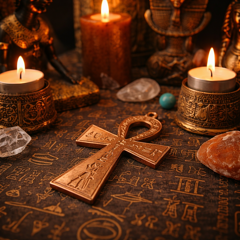 ✨𓋹 Cruz Ankh de Cobre (8 cm) 𓋹✨ 2