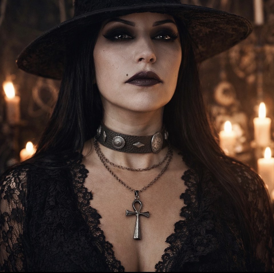 ✨𓋹🖤 Collar Cruz Ankh de protección 🖤𓋹✨ 1