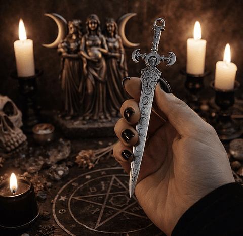 Daga de Triple Luna de 15 cm 