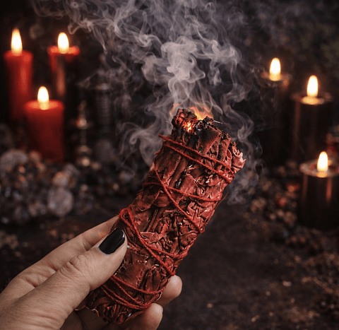 🔥🐉 Sahumerio Dragón Rojo ✨🌿