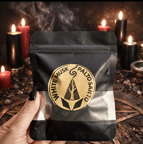 🌑 CONOS DE INCIENSO WHITE MUSK & PALO SANTO