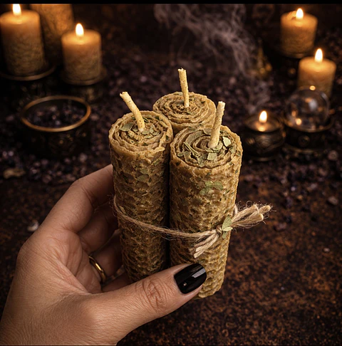 ✨🍯 Pack de 3 Velas de Miel para la Abundancia 🍯✨