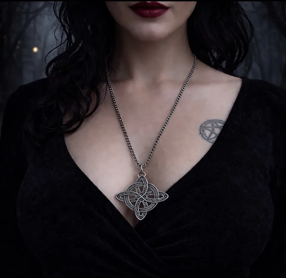 🖤 COLLAR NUDO DE BRUJA (3 CM) 2