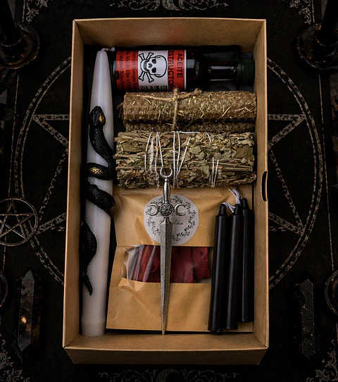 🖤 CAJA RITUAL DE LIMPIEZA Y DESCARGA ENERGÉTICA PROFUNDA 💀🔥