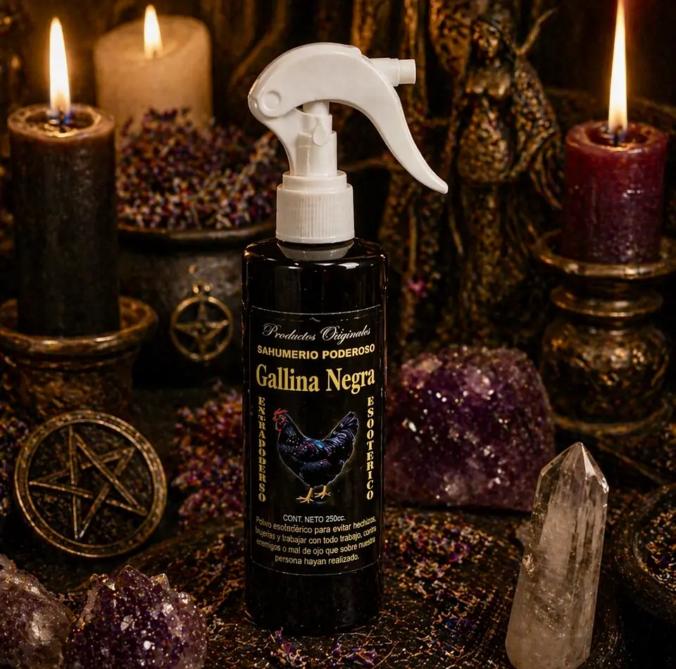 🔥 Sahumerio Líquido Gallina Negra – Descarga Extra Poderosa (250 ml) 2
