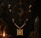 🖤✨ Collar de Piedra Volcánica, Cuarzo Ahumado, Ónix y Nudo de Bruja Pieza única - Miniatura 2