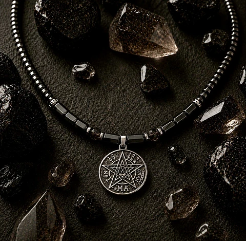 COLLAR TETRAGRAMMATON PIEZA ÚNICA🛡️✨
