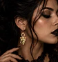 ☥🧿 Aros Cruz Ankh y Ojo de Horus  - Miniatura 1
