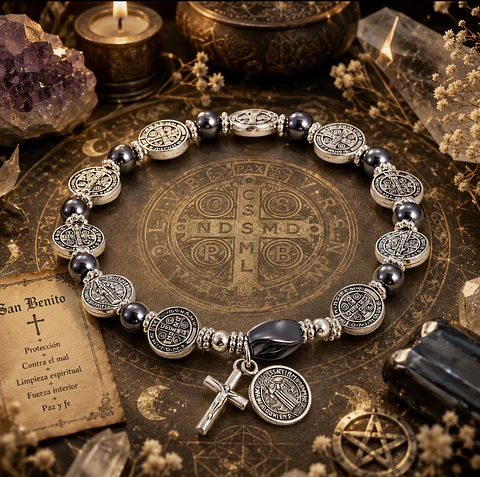 ✨ Pulsera de San Benito 🖤