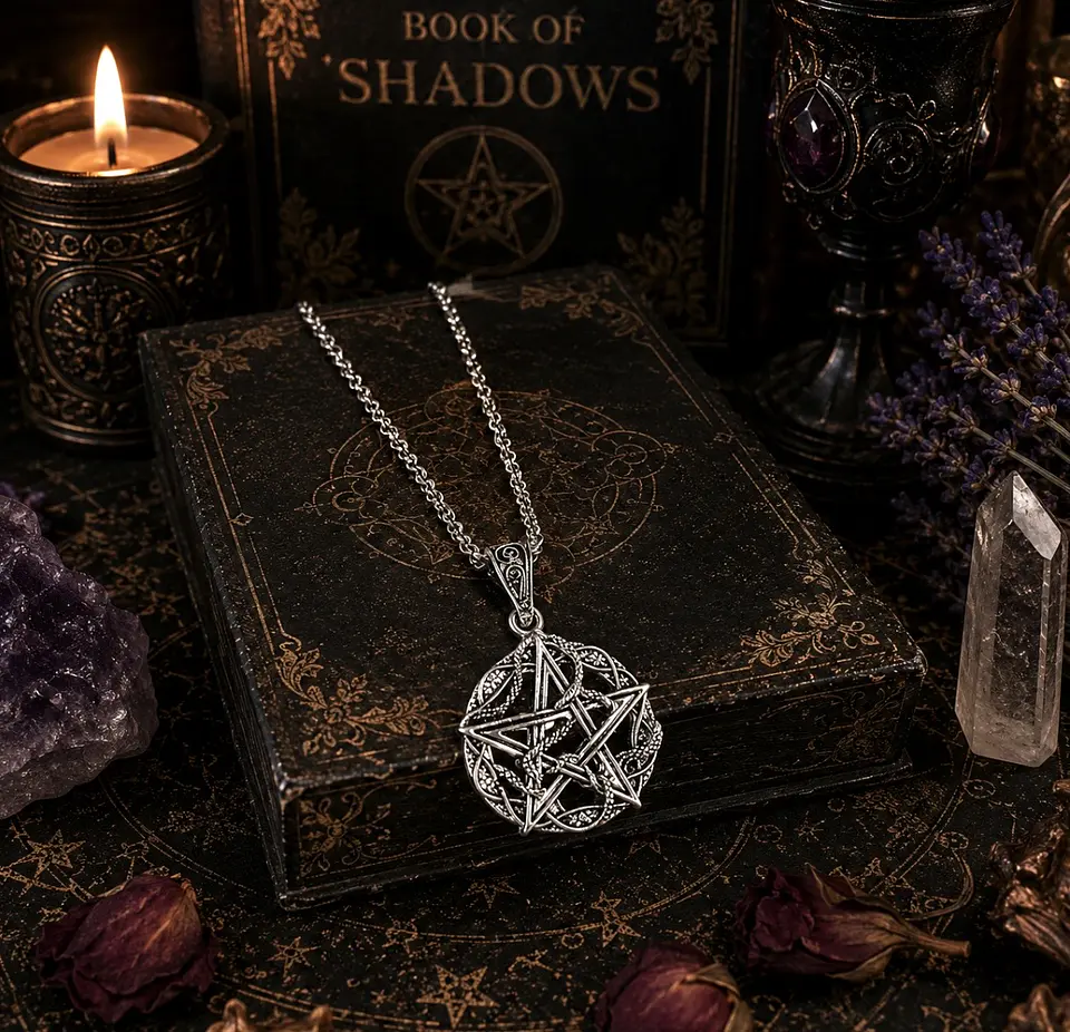 🖤 Collar Pentagrama de Protección  1