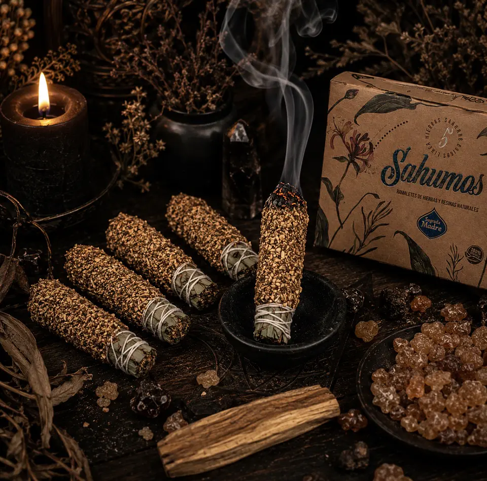 ✨ Sahúmo de Mirra y Palo Santo 10 cm ✨ 2