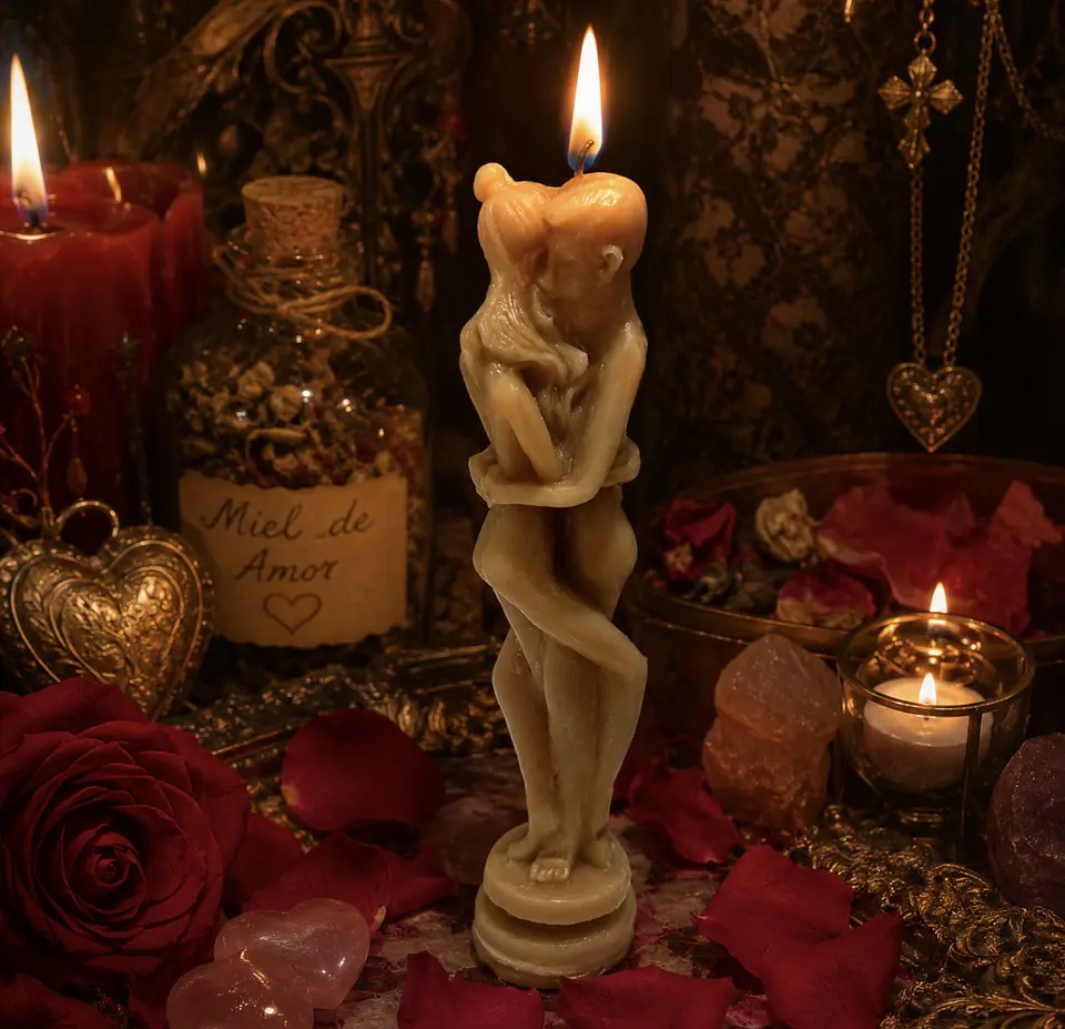 Vela de pareja Ritual de Miel para Endulzamientos 🍯❤️ 1