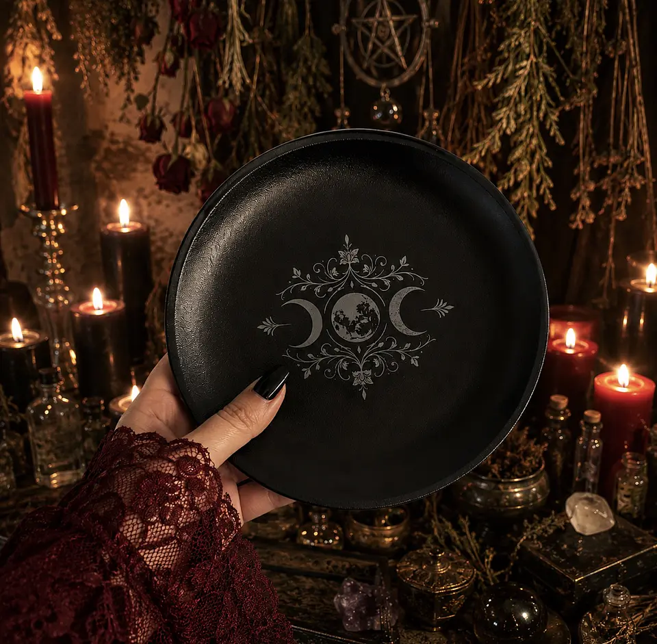 🌙 Bandeja Ritual Triple Luna 14 cm 1